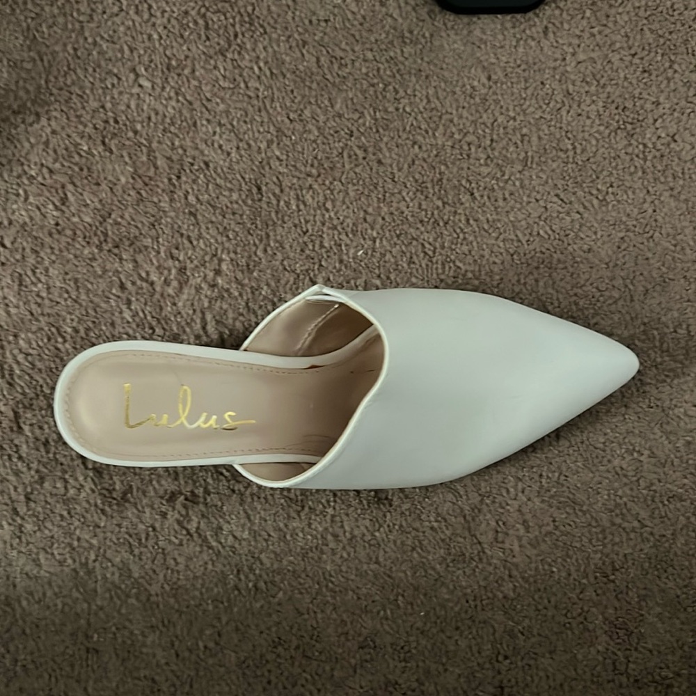 Lulus white heels